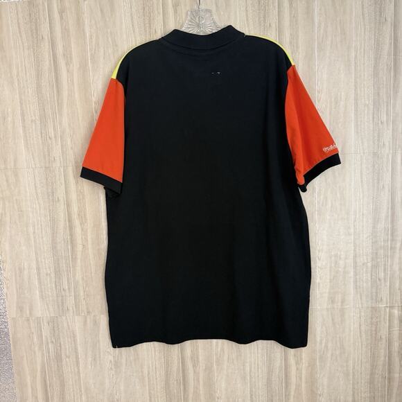 NWT Mitchell & Ness San Jose Clash Polo Shirt Men’s Sz Large Color Block Soccer - Picture 2 of 12
